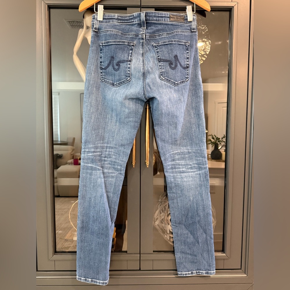 AG Adriano Goldschmied Women's Skinny Jeans - Light Blue Denim